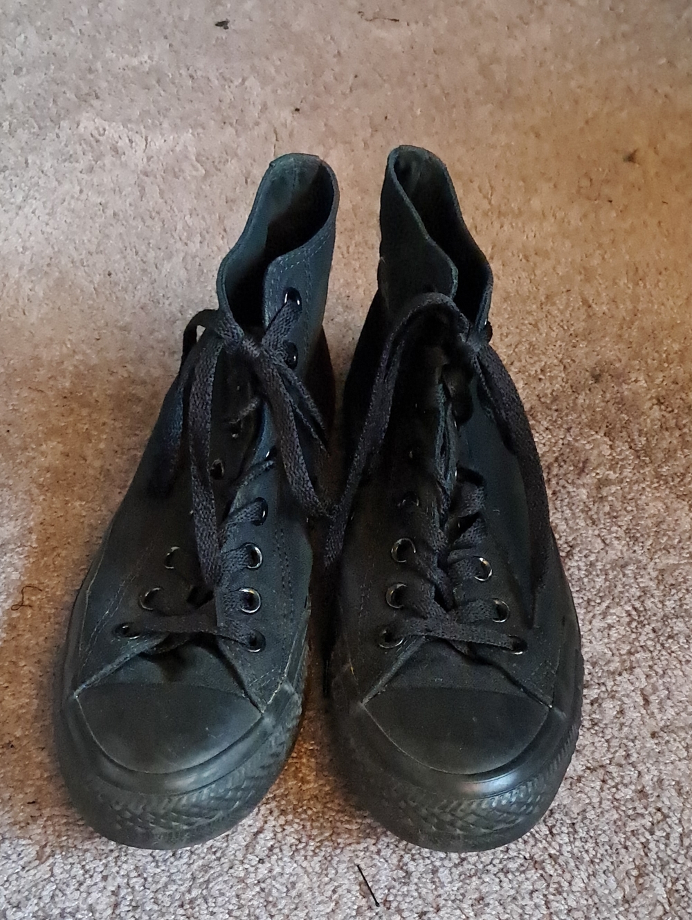 Converse Black Hi-tops